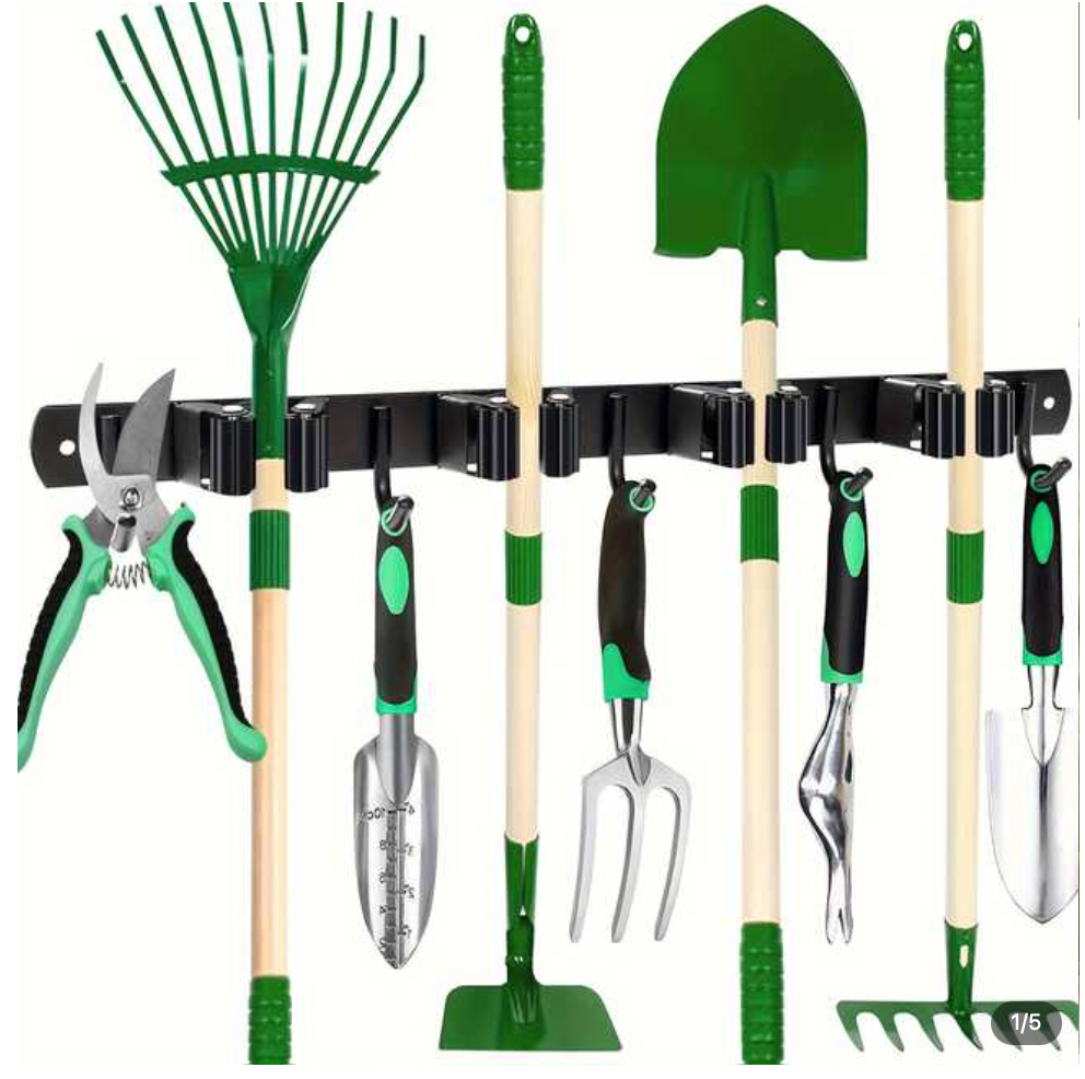 Opbergrek tuingereedschap